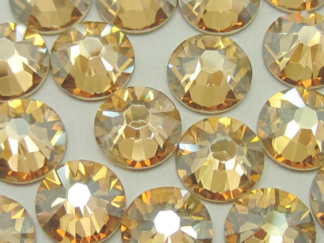 1 Gross 16ss GOLDEN SHADOW FLATBACK European Rhinestones